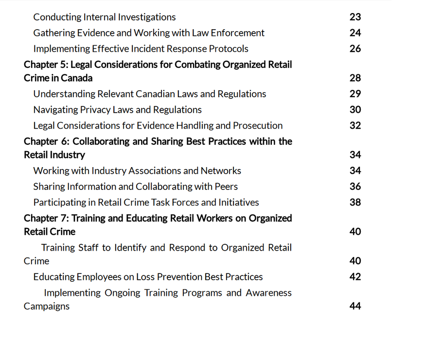 The Organized Retail Crime Fighter's Handbook: Insights and Tactics for Canadian Retail Professionals