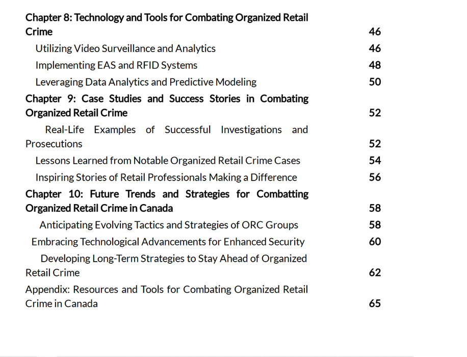 The Organized Retail Crime Fighter's Handbook: Insights and Tactics for Canadian Retail Professionals